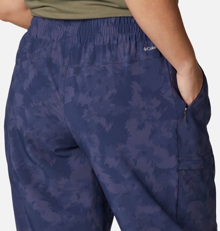 Women's Columbia Pleasant Creek Jogger Navy | Plus Size CA-E6CL3